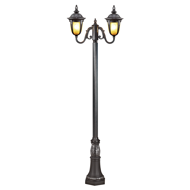Garden Light Lamp Post DH-3029-2MA(107# Brushed Bronze)