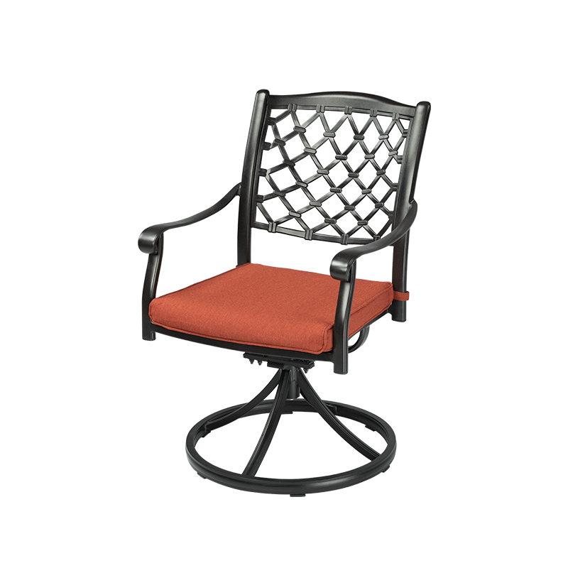 033 Outdoor Cast Aluminum Swivel Rocker Chairs