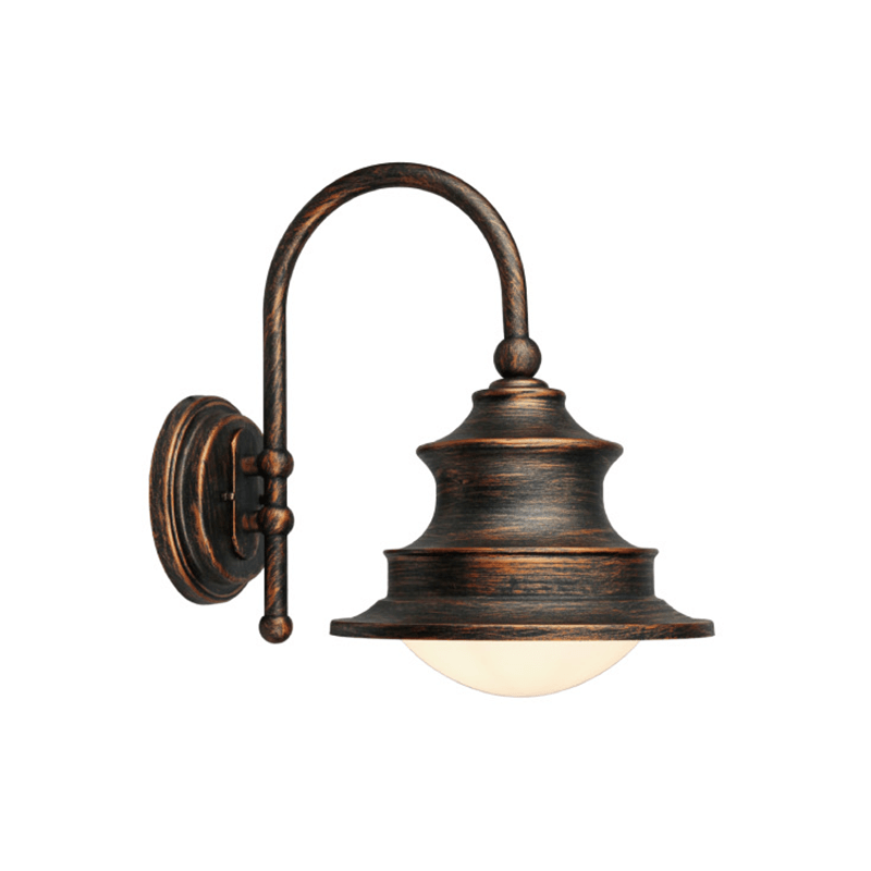 DH-4621(58#) Outdoor Gooseneck Barn Wall Light With Bronze With Clear Seedy Glass