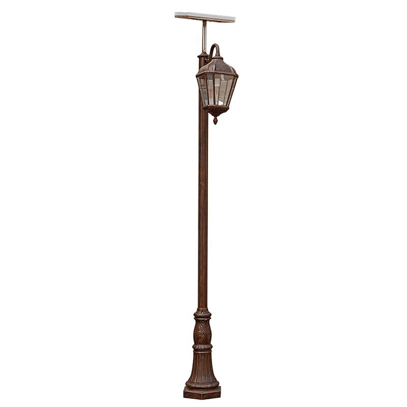 E-1879-1MD Solar Garden Light Lamp Post